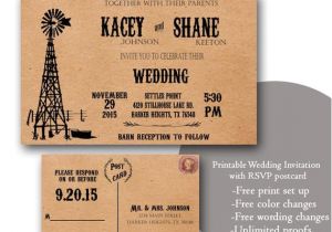 Kraft Wedding Invitation Template Kraft Wedding Invitation Template Download Rustic