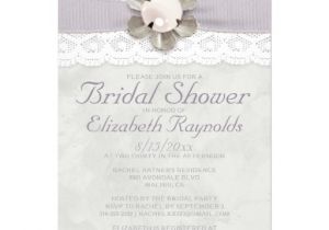 Lace and Pearls Bridal Shower Invitations Elegant Lace and Pearls Bridal Shower Invitations Invites