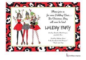 Ladies Christmas Party Invitations Ladies Christmas Party Invitations Oxsvitation Com