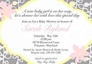 Ladies Only Baby Shower Invitation Wording La S Ly Baby Shower Invitation Wording
