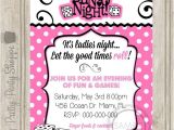 Ladies Only Party Invitation Wording Bunco Night Ladies Night Party Invitation