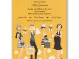 Ladies Only Party Invitation Wording Daisy Ladies Yellow Baby Shower Invitations Paperstyle