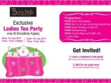 Ladies Tea Party Invitations Bizzy Body Exclusive Tea Party Invitation and Freebies