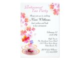 Ladies Tea Party Invitations Stylish Ladies Retirement Tea Party Invitation Zazzle Com