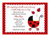 Lady Bug Baby Shower Invitations Ladybug Baby Shower Invitations 5" X 7" Invitation Card