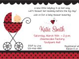 Lady Bug Baby Shower Invitations Template Ladybug Baby Shower Invitations