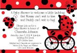 Ladybug Invitations for Baby Shower Ladybug Buggy Baby Shower Invitations
