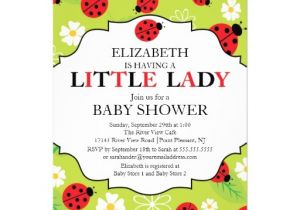 Ladybug Invitations for Baby Shower Personalized Ladybug Baby Invitations