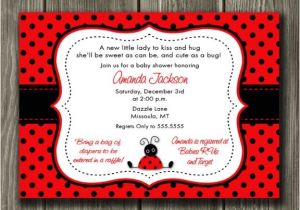 Ladybug Invitations for Baby Shower Printable Ladybug Baby Shower Invitation