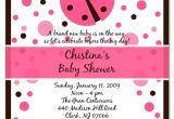 Ladybug themed Baby Shower Invitations Pink Ladybug Baby Shower Invitations Party Xyz