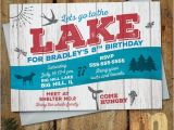 Lake Party Invitations Lake Party Kids Birthday Invitation Digital Printable