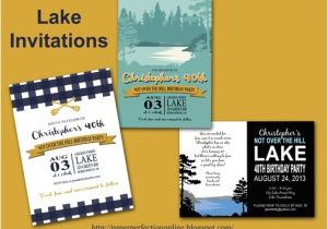Lake Party Invitations Paper Perfection Lake Invitations