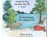 Lake Party Invitations Picnic by the Lake Party Invitations by Invitation