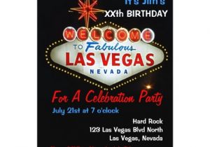 Las Vegas Birthday Party Invitations Birthday Party Las Vegas Party Invitations Zazzle