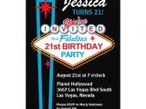Las Vegas Birthday Party Invitations Las Vegas 21st Birthday Party Invitation 5 Quot X 7