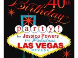 Las Vegas Birthday Party Invitations Las Vegas 40th Birthday Party 5 25×5 25 Square Paper