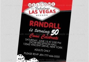 Las Vegas themed Birthday Invitations Adult Las Vegas Invitation Vegas Party Pinterest