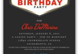 Las Vegas themed Birthday Party Invitations 17 Best Ideas About Las Vegas Party On Pinterest