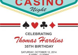 Las Vegas themed Birthday Party Invitations Las Vegas Birthday Invitation Adult Birthday by