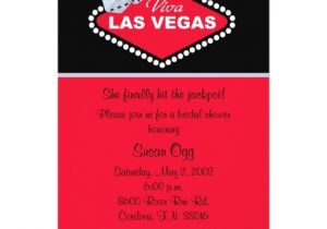 Las Vegas themed Bridal Shower Invitations Las Vegas Bridal Shower Invitation Zazzle