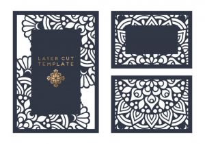 Laser Cut Wedding Invitation Card Template Vector Free Vector Wedding Card Laser Cut Template Vector Free Download