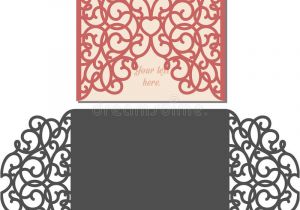 Laser Cut Wedding Invitation Card Template Vector Laser Cut Envelope Template for Invitation Wedding Card
