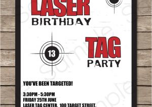 Laser Tag Birthday Invitation Template 40th Birthday Ideas Free Laser Tag Birthday Invitation