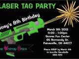 Laser Tag Birthday Invitation Template Laser Tag Birthday Invitation Printable or Printed Laser