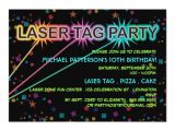 Laser Tag Birthday Invitation Template Laser Tag Birthday Party Invitation Zazzle