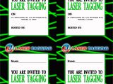 Laser Tag Birthday Invitation Template Laser Tag Free Printables Laser Tag Invitations