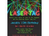 Laser Tag Birthday Party Invitation Template Free Neon Words Laser Tag Birthday Party Invitations Zazzle Com