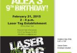Laser Tag Party Invitations Free 9 Best Images Of Laser Tag Invitations Free Printable
