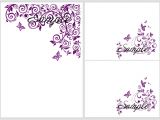 Lavender Wedding Invitation Blank Template 100 Printable Wedding Bridal Invitation Kit Purple