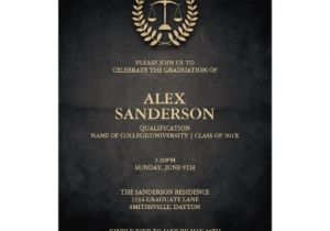 Law School Graduation Party Invitations Templates Personalized Law School Graduation Invitations
