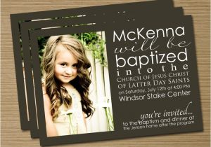 Lds Baptism Invitation Wording Lds Baptism Announcement Invitation