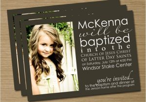Lds Baptism Invite Wording Lds Baptism Announcement Invitation