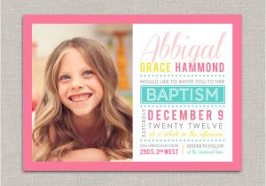 Lds Baptism Invites Lds Baptism Invitation Abbigal by Announcingyou On Etsy