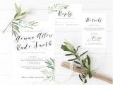 Leaves Wedding Invitation Template Image Result for Wedding Invitations with Olive Leaves