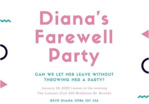 Leaving Party Invitation Customize 103 Farewell Party Invitation Templates Online