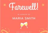 Leaving Party Invitation Template Customize 3 999 Farewell Party Invitation Templates