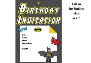 Lego Batman Party Invitations Free Printable Lego Batman Invitation Magical Printable