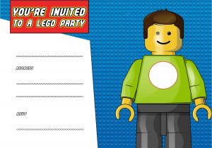 Lego Birthday Invitation Template Free Printable Lego Birthday Invitation Template