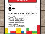 Lego Birthday Invitation Template Lego Party Invitations Lego Invitations Birthday Party