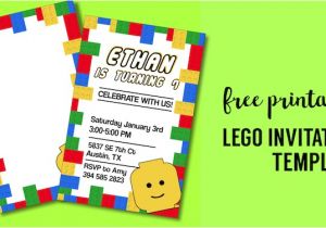 Lego Birthday Party Invitation Free Template Free Printable Lego Birthday Party Invitation Template