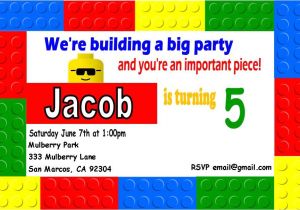 Lego Birthday Party Invitation Free Template Lego Birthday Invitation Templates Printables Ideas