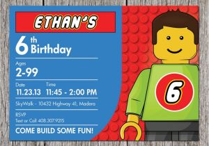 Lego Birthday Party Invitation Free Template Lego Birthday Party Invitation Ideas Bagvania Free