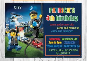 Lego City Birthday Invitation Template Unavailable Listing On Etsy