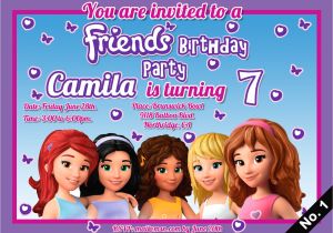 Lego Friends Party Invitations Lego Friends Birthday Invitation Www Imgkid Com the