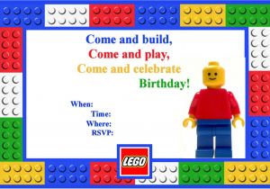 Lego Party Invitation Template Let 39 S Panic Lego Birthday Party