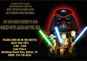 Lego Star Wars Birthday Invitation Template Birthday Invites Anime and Lego Star Wars Party
